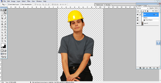 Design skill - add hat to photo - eLearningArt