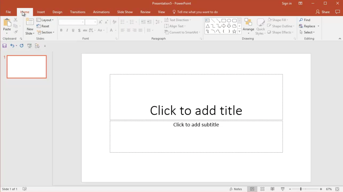 making powerpoint slides