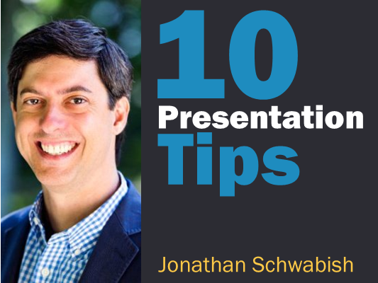 Jonathan Schwabish Better Presentations tips interview