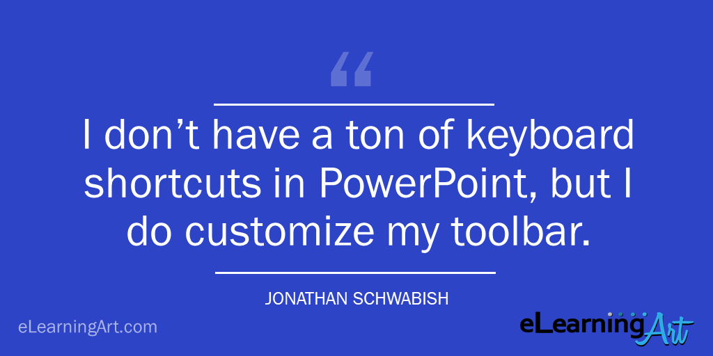 powerpoint shortcut quick access toolbar - tip - jonathan schwabish