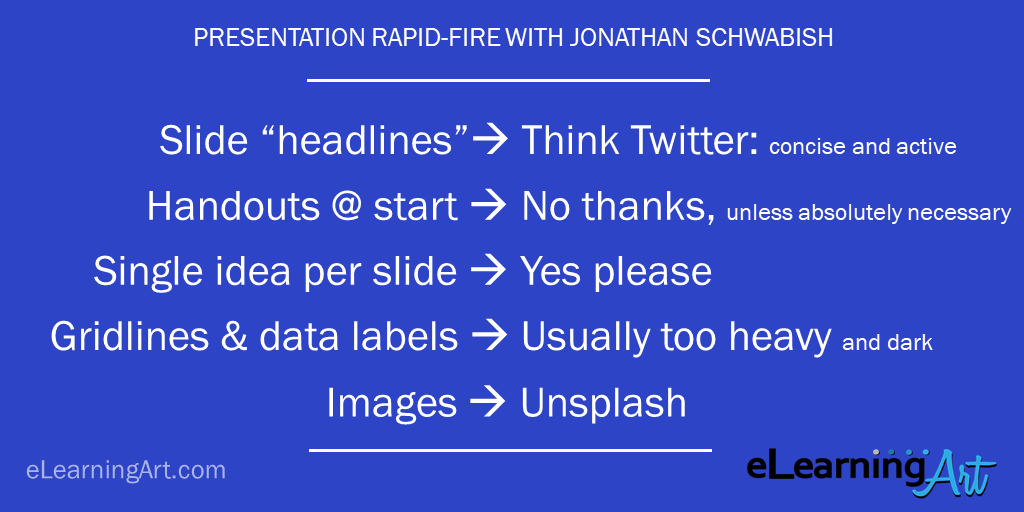 presentation tips rapid fire jonathan schwabish