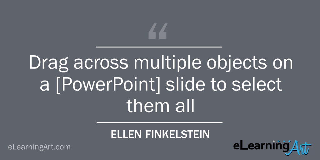 PowerPoint Tip - Select All by Dragging