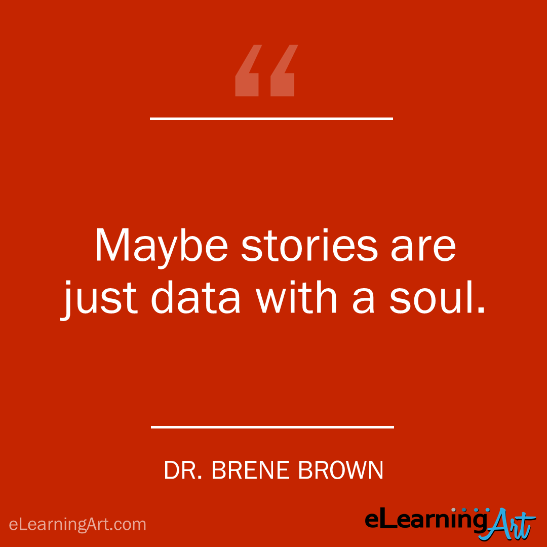 storytelling quote - brene brown: Maybe stories are just data with a soul. 
