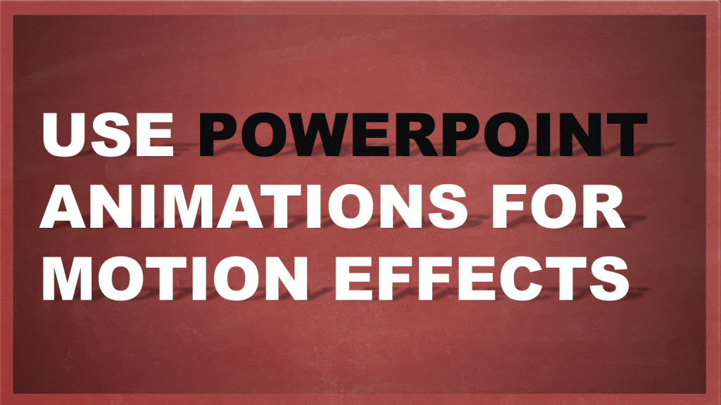 PowerPoint Stop Motion Animation Effect