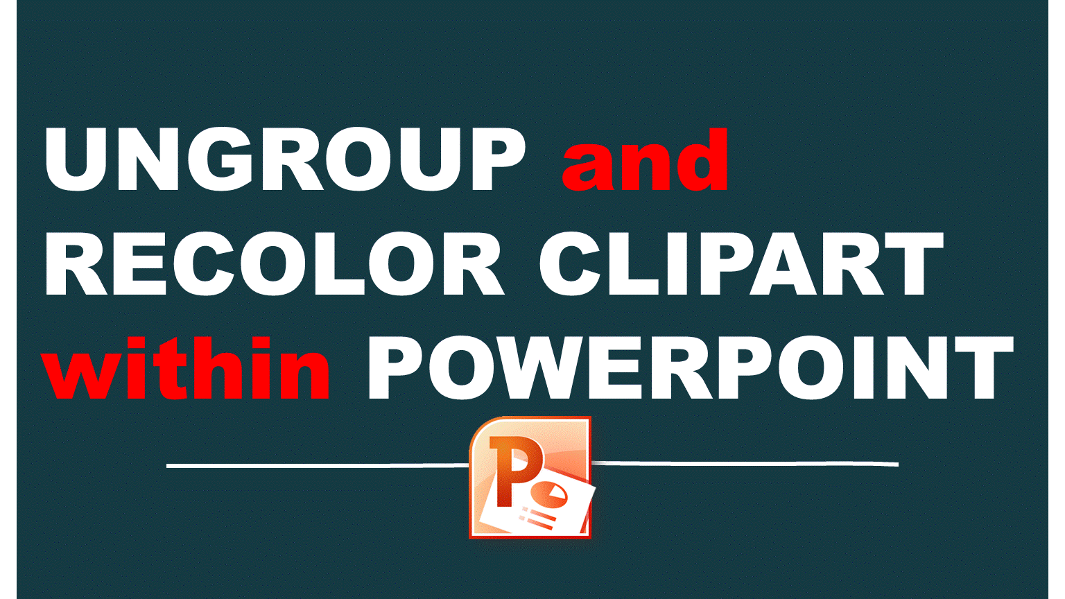 Recolor ClipArt in PowerPoint