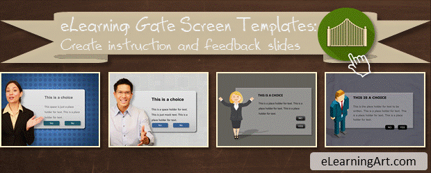 eLearning gate screen templates