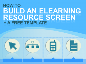 Free eLearning Template - Resource Screen