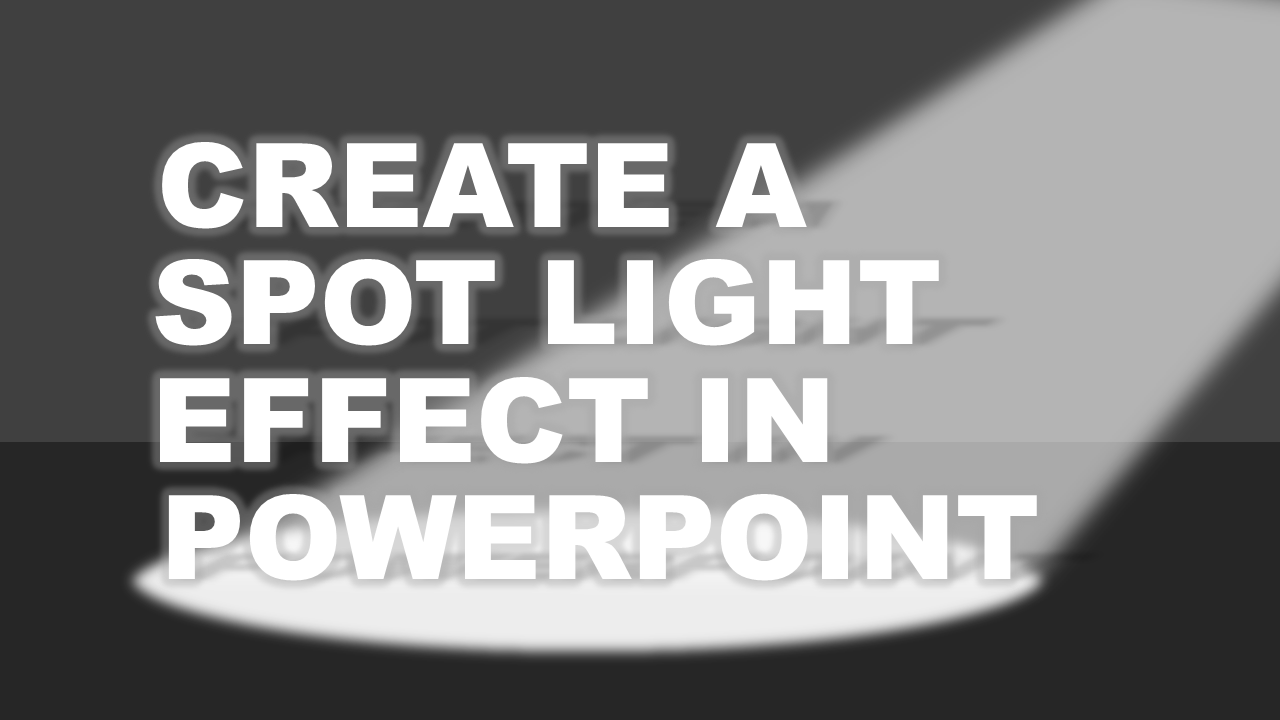 Draw a spotlight in PowerPoint tutorial