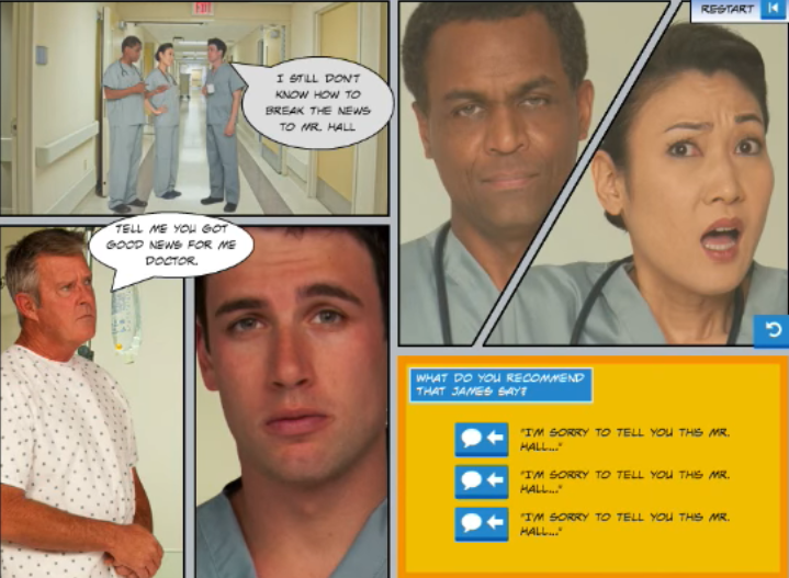 eLearning Example: Medical Comic Scenario