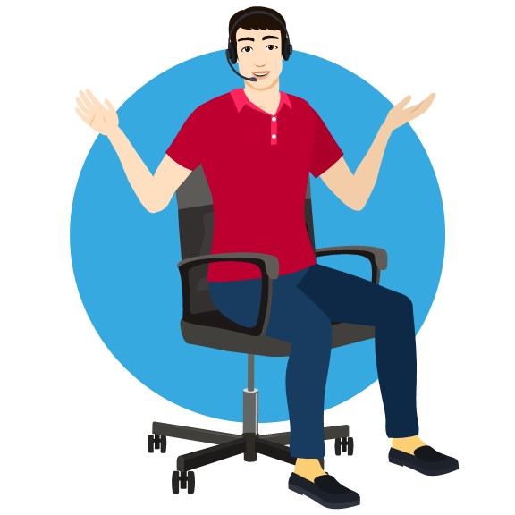 Phone eLearning Characters | Photo Cut Outs and Illustrations of People on the Phone